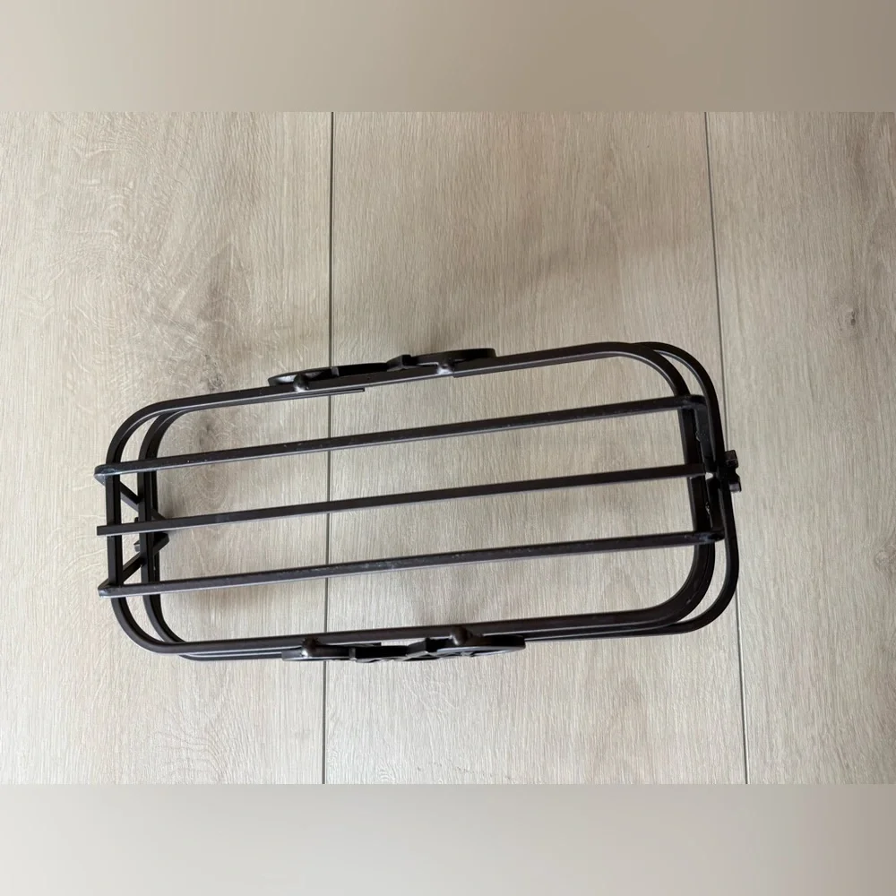 Oil Rubbed Bronze Colored Metal Bath or Bread Basket